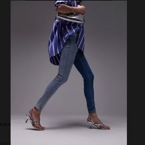 Topshop 2 Toned “Jamie” Denim Jeans